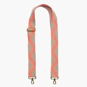 Madewell Tan and Pink Bag Strap